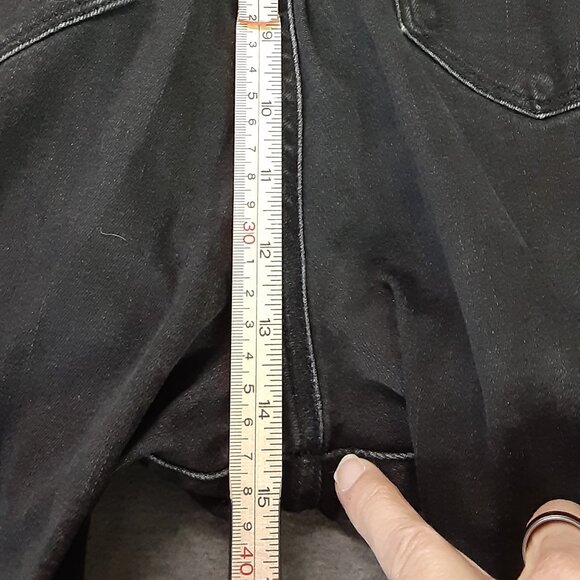Lucky Brand Black Denim Mid Rise Ava Skinny Size 8/29 A Ankle Stretch Zip Fly - Picture 5 of 12
